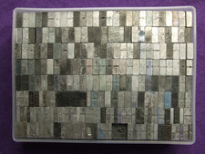 Adana Letterpress Printing 24pt Mostly Spaces in a business card box Wht: 828g