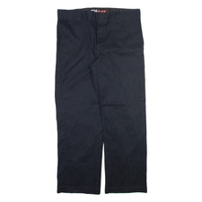 DICKIES 874 Workwear Mens Trousers Black Regular Straight W36 L30
