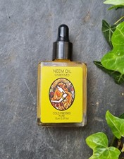 Neem Oil Certified 100% Organic 15ml Cold Pressed. Glass Dropper Bottle