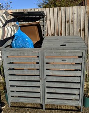 Double Wheelie Bin Store