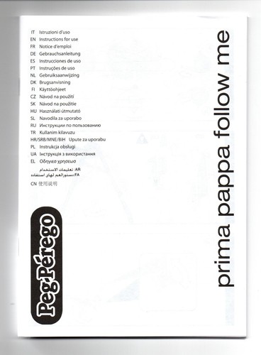 Peg perego prima pappa - prima, follow