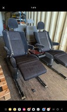 Deluxe Rear Captain Passenger Camper Van Seats. Comfy Day Bed. T6 Sprinter etc