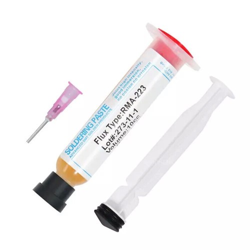 Soldering flux paste syringe - soldering,