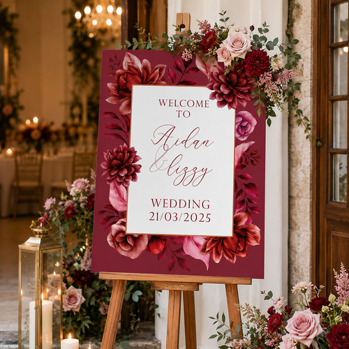 Wedding welcome sign - welcome,