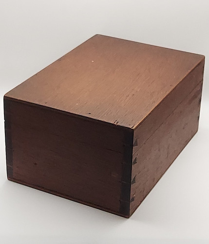 Vintage wooden storage box - storage,
