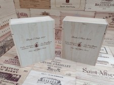 Wooden Wine Box Crate with Lid ~ Desde, Portugal ~ 3 bottle box, Storage.