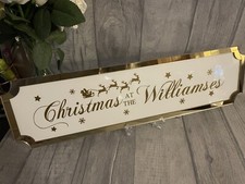 CHRISTMAS SIGN, SURNAME NAME