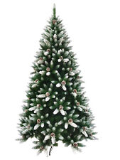Artificial christmas tree Green Snow with Pine Wrapped Full 5ft 6ft 7ft 8ft
