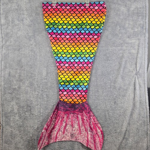 Rainbow mermaid tail costume - rainbow,