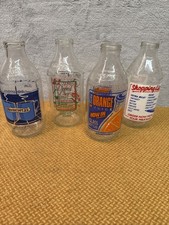 Vintage Glass Milk Bottles
