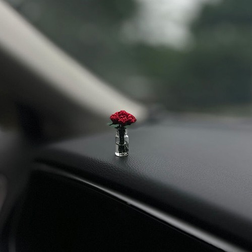 Mini rose flower car - 1x,