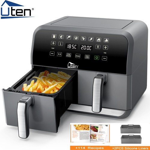 Air fryer dual basket - 8-in-1,