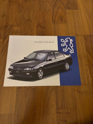 Peugeot 405 mi16 brochure - peugeot,