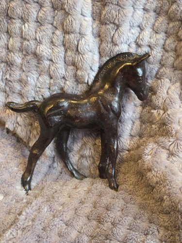 Brown cold painted bronze - brown,