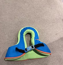 Decathlon Swim Vest 15 to 25kg Kids Buoyancy Aid Float Jacket Green & Blue New