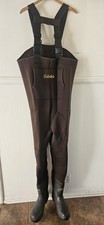 Cabelas Neoprene 2 Classic Chest Waders Size 13 Brown Boot Foot Adjustable  NWOT
