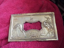 Drop Dial Wall Clock Brass