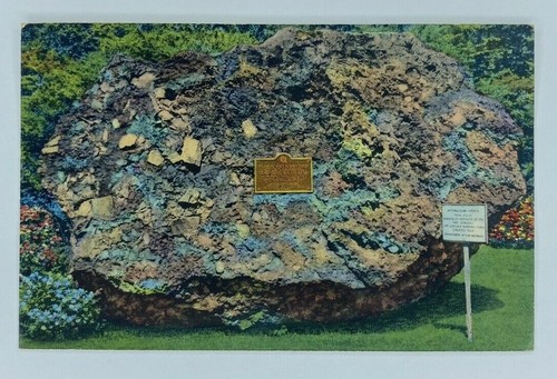 Vintage tufa rock - tufa, postcard