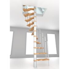 Interior Loft SUONO Spiral Staircase 140cm×75cm White Beech