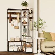 Industrial Hall Tree with Shoe