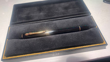 Dunhill Sidecar black & gold  rollerball pen + box + 3 refills