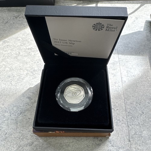 Silver proof 50p coin - proof,
