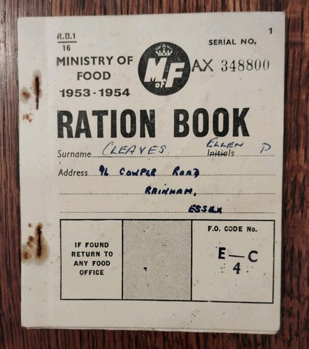 Ration book nice - book, _