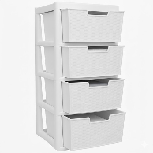 Large drawers rattan storage - rattan,