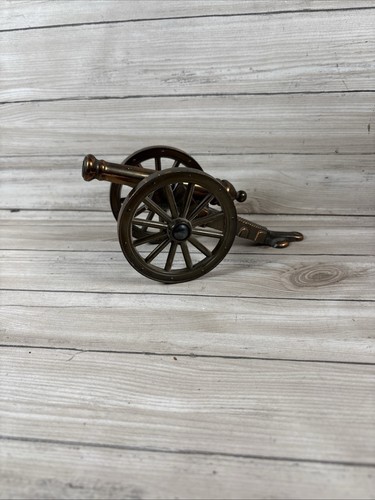 Vintage brass field cannon - vintage,