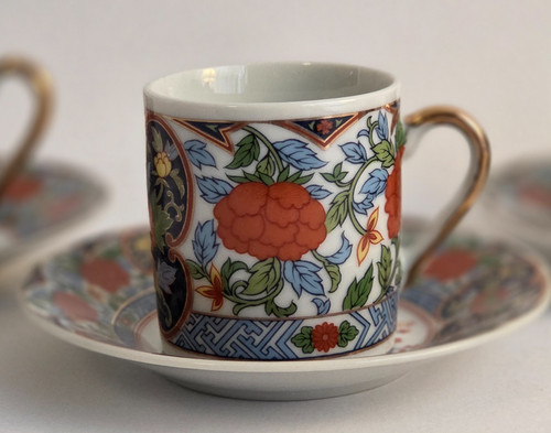 Vintage japanese cup - vintage, saucer