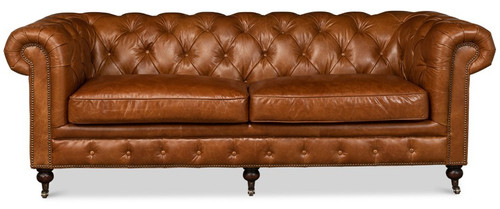 Castered chesterfield tufted - chesterfield,