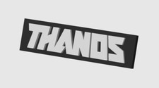 Thanos Marvel Display Plaque