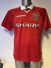 Manchester United Umbro Jersey Shirt Medium Soccer Football Champions League 99