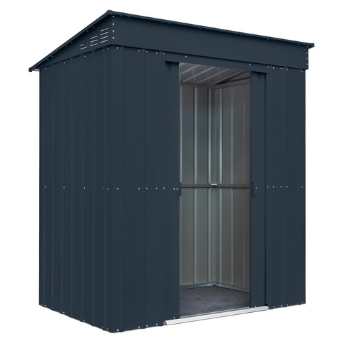6x4 pent metal garden - metal,