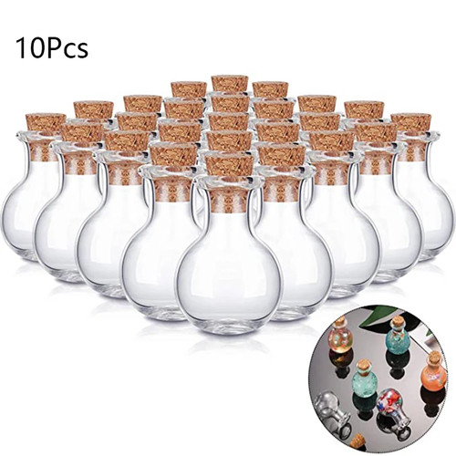 10pcs small glass bottles - glass,