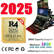 2025 R4 Gold Pro SDHC for DS/3DS/2DS/NDS Revolution Cartridge + USB