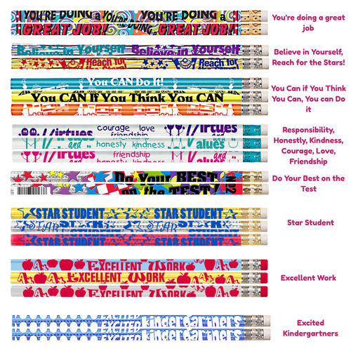 Motivational quote pencils - motivational,