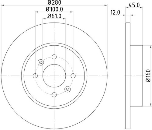 Mintex brake discs rear - 2x,