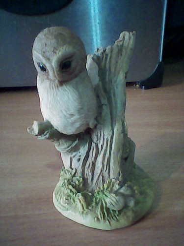 Teviotdale owl figurine - figurine, hand