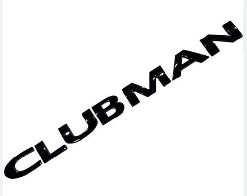 Black mini clubman badge