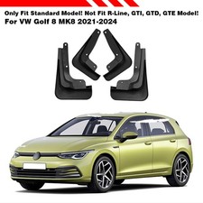 For VW Golf 8 MK8 Standard 2021-2024  4 Mud Flaps Splash Guards Mudflap Tailored