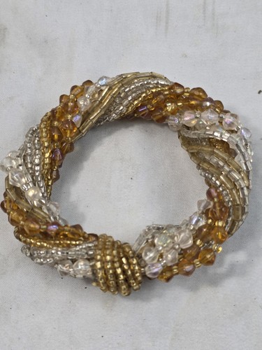 Beaded napkin rings braided - 12,