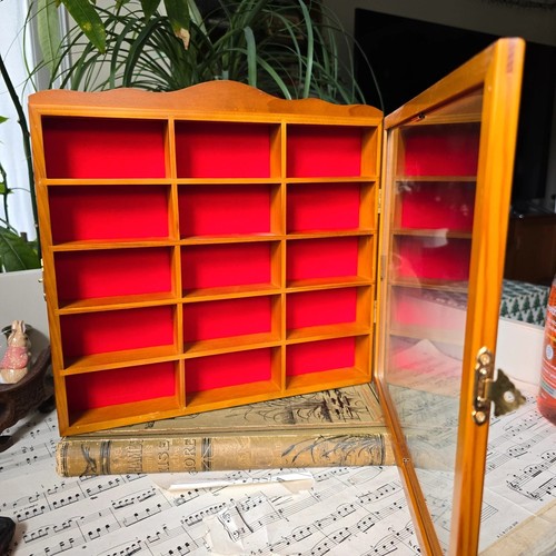 Vintage wooden wall shelf unit - wall,