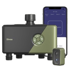 Diivoo WiFi Water Timer 4 Outlets, Smart Sprinkler/Hose/Tap Timer... RRP £110