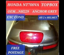 HONDA NT700VA DEAUVILLE. OEM TOP BOX  *** excellent cond ** NH229 ANCHOR GREY