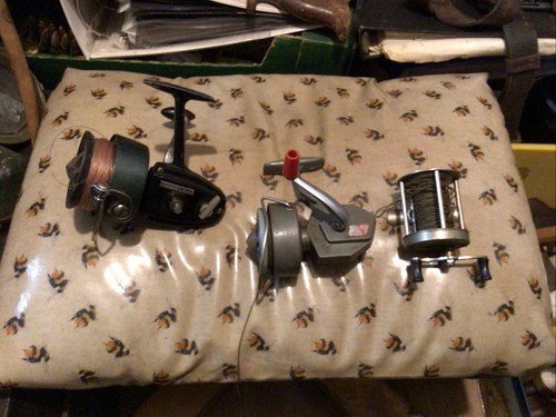 Three vintage fishing - vintage,