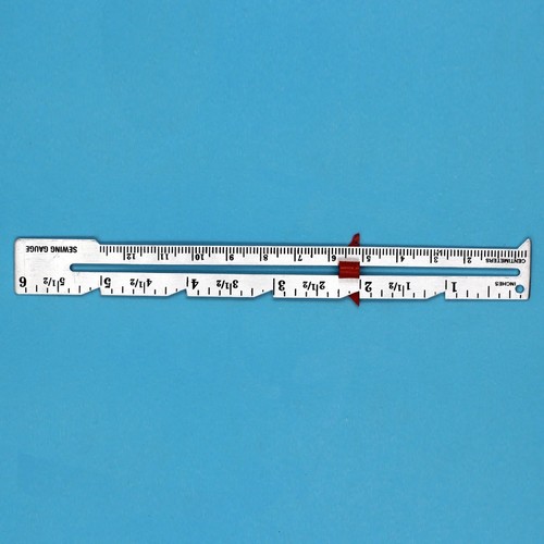 Sewing seam gauge ruler hem - 6",