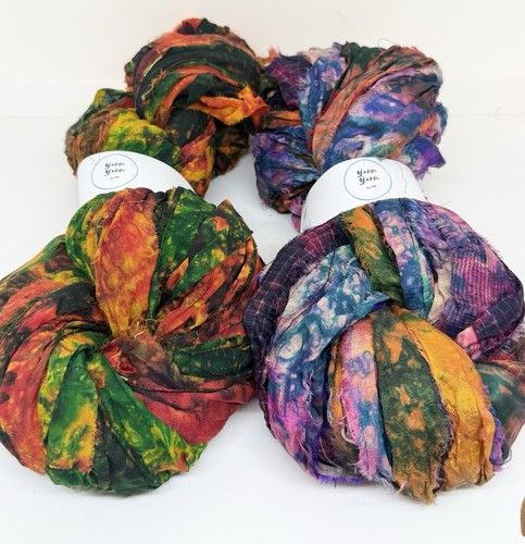 Sari silk ribbon yarn - ribbon,