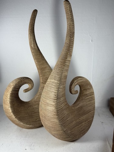 Pair ceramic sculptures - pair,