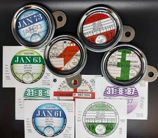 Classic Stainless Steel Tax Disc Holder & Custom Tax Disc - Lambretta - Vespa 